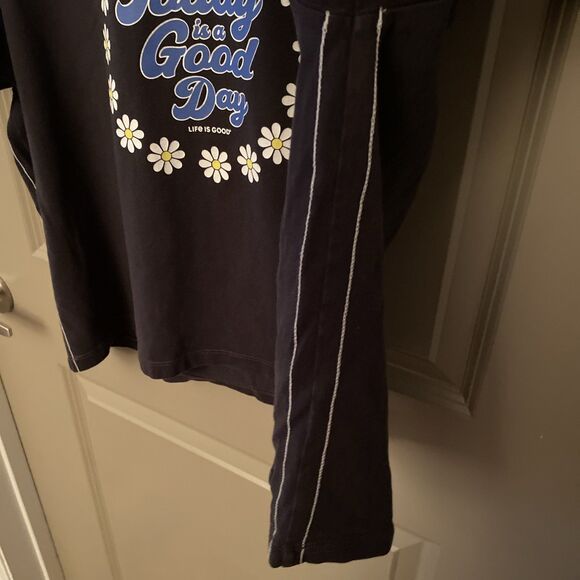 Life Is Good Crusher Tee XL Women’s Mid-drift Shirt “Today’s A Good Day”middrift - Picture 9 of 9